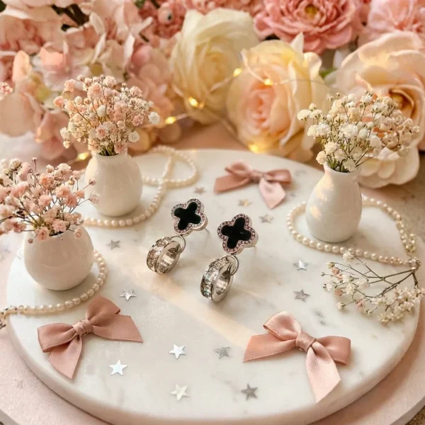 Elegant drop earrings from Passionate Bangladesh, lightweight dangle design for women and girls, perfect for parties and special occasions. Try our different designs like butterfly earrings, long chain earrings, heart shape earrings and stone earrings.