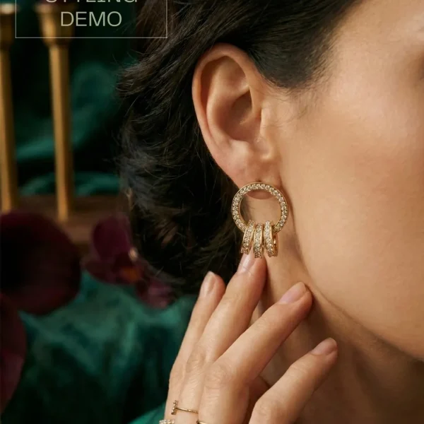 Elegant drop earrings from Passionate Bangladesh, lightweight dangle design for women and girls, perfect for parties and special occasions. Try our different designs like butterfly earrings, long chain earrings, heart shape earrings and stone earrings.