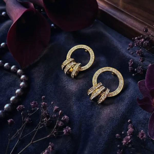 Elegant drop earrings from Passionate Bangladesh, lightweight dangle design for women and girls, perfect for parties and special occasions. Try our different designs like butterfly earrings, long chain earrings, heart shape earrings and stone earrings.