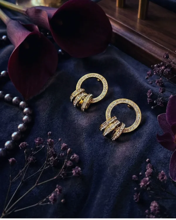 Elegant drop earrings from Passionate Bangladesh, lightweight dangle design for women and girls, perfect for parties and special occasions. Try our different designs like butterfly earrings, long chain earrings, heart shape earrings and stone earrings.