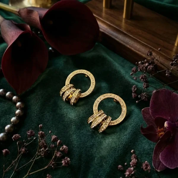 Elegant drop earrings from Passionate Bangladesh, lightweight dangle design for women and girls, perfect for parties and special occasions. Try our different designs like butterfly earrings, long chain earrings, heart shape earrings and stone earrings.