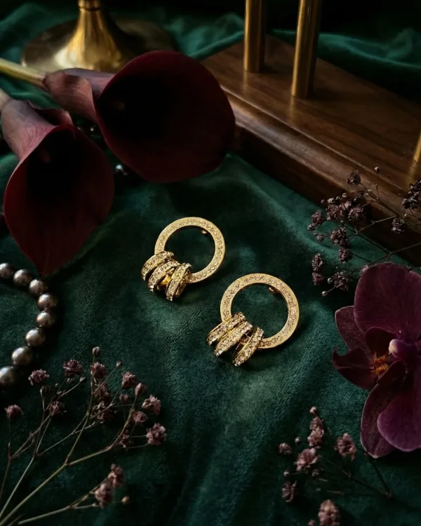 Elegant drop earrings from Passionate Bangladesh, lightweight dangle design for women and girls, perfect for parties and special occasions. Try our different designs like butterfly earrings, long chain earrings, heart shape earrings and stone earrings.