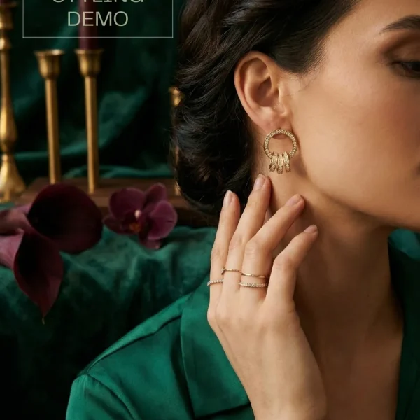 Elegant drop earrings from Passionate Bangladesh, lightweight dangle design for women and girls, perfect for parties and special occasions. Try our different designs like butterfly earrings, long chain earrings, heart shape earrings and stone earrings.