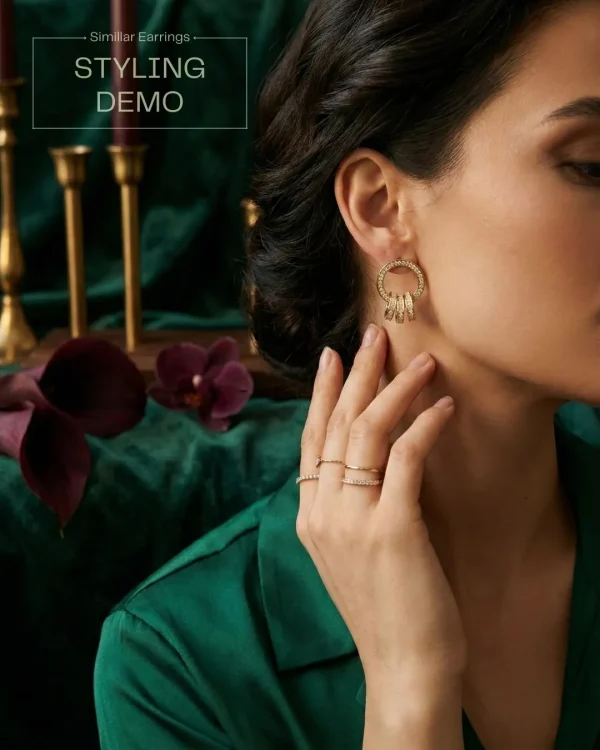 Elegant drop earrings from Passionate Bangladesh, lightweight dangle design for women and girls, perfect for parties and special occasions. Try our different designs like butterfly earrings, long chain earrings, heart shape earrings and stone earrings.