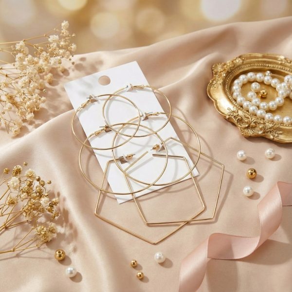 Budget‑friendly hoop earring set from Passionate Bangladesh with multiple stylish everyday options, charming big and small hoops neatly designed for Passionate girls only.