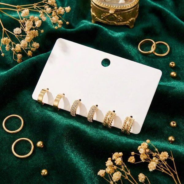 Budget‑friendly hoop earring set from Passionate Bangladesh with multiple stylish everyday options, charming big and small hoops neatly designed for Passionate girls only.