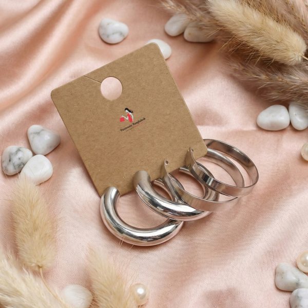 Budget‑friendly hoop earring set from Passionate Bangladesh with multiple stylish everyday options, charming big and small hoops neatly designed for Passionate girls only.
