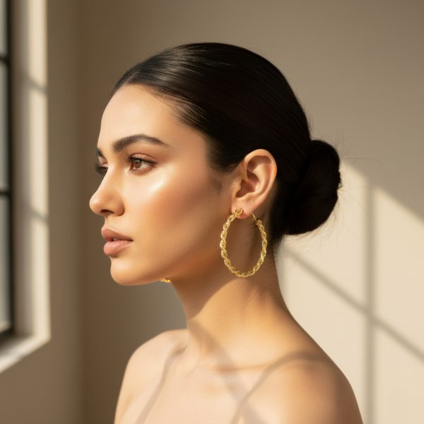 Budget‑friendly hoop earring set from Passionate Bangladesh with multiple stylish everyday options, charming big and small hoops neatly designed for Passionate girls only.