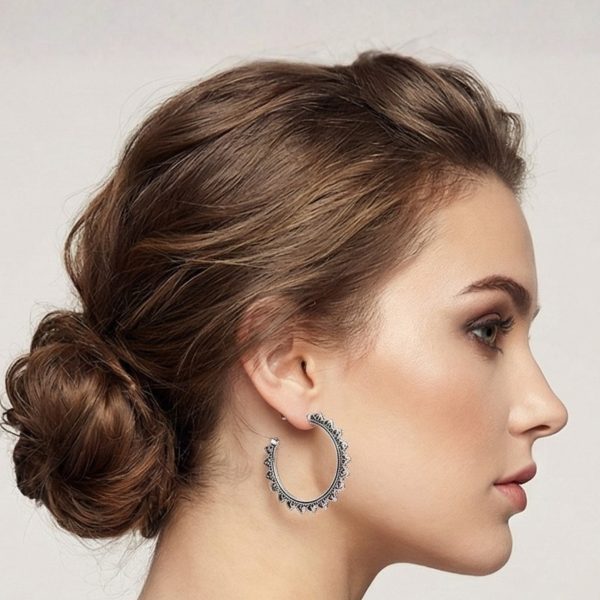 Budget‑friendly hoop earring set from Passionate Bangladesh with multiple stylish everyday options, charming big and small hoops neatly designed for Passionate girls only.