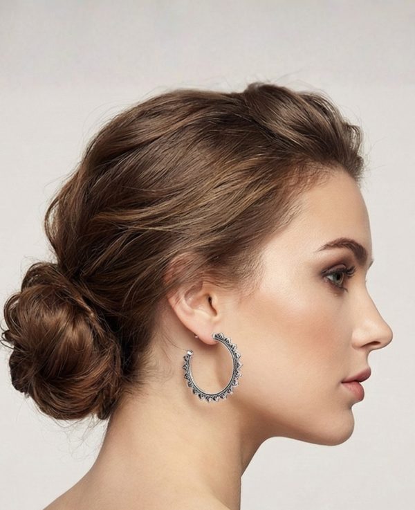 Budget‑friendly hoop earring set from Passionate Bangladesh with multiple stylish everyday options, charming big and small hoops neatly designed for Passionate girls only.