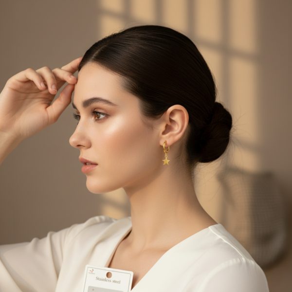 Budget‑friendly hoop earring set from Passionate Bangladesh with multiple stylish everyday options, charming big and small hoops neatly designed for Passionate girls only.