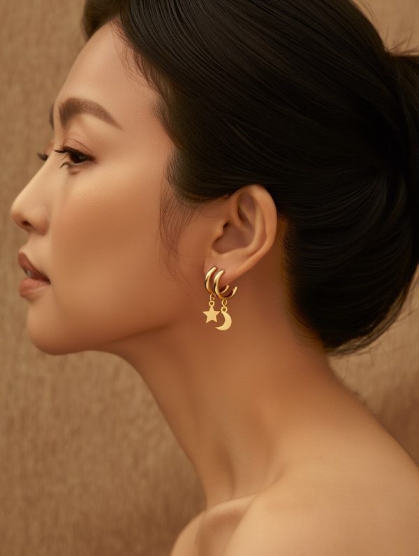 Budget‑friendly hoop earring set from Passionate Bangladesh with multiple stylish everyday options, charming big and small hoops neatly designed for Passionate girls only.