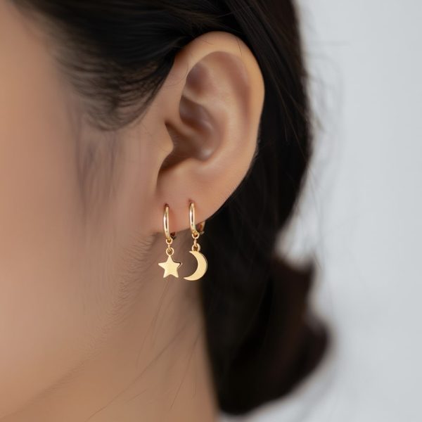 Budget‑friendly hoop earring set from Passionate Bangladesh with multiple stylish everyday options, charming big and small hoops neatly designed for Passionate girls only.