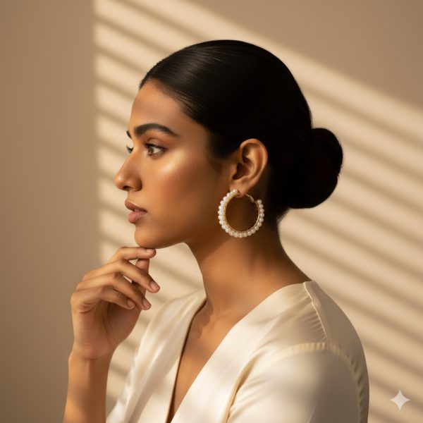 Budget‑friendly hoop earring set from Passionate Bangladesh with multiple stylish everyday options, charming big and small hoops neatly designed for Passionate girls only.