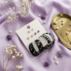 Budget‑friendly hoop earring set from Passionate Bangladesh with multiple stylish everyday options, charming big and small hoops neatly designed for Passionate girls only.