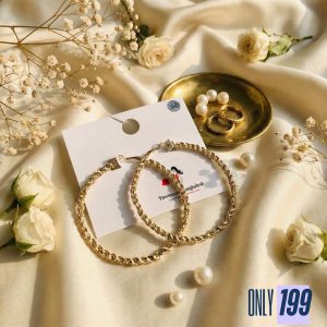 Budget‑friendly hoop earring set from Passionate Bangladesh with multiple stylish everyday options, charming big and small hoops neatly designed for Passionate girls only.