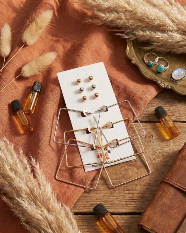 Budget‑friendly hoop earring set from Passionate Bangladesh with multiple stylish everyday options, charming big and small hoops neatly designed for Passionate girls only.