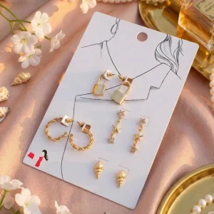 Trendy stud, hoop and drop earrings from Passionate Bangladesh, everyday and party jewelry in different shapes and colors for women and girls.