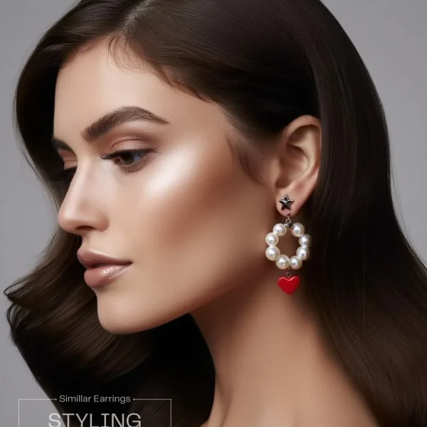 Trendy stud, hoop and drop earrings from Passionate Bangladesh, everyday and party jewelry in different shapes and colors for women and girls.