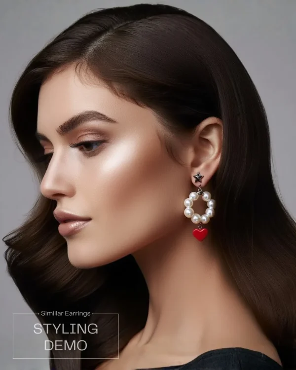 Trendy stud, hoop and drop earrings from Passionate Bangladesh, everyday and party jewelry in different shapes and colors for women and girls.