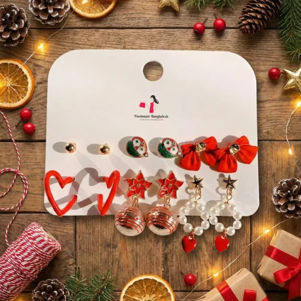 Trendy stud, hoop and drop earrings from Passionate Bangladesh, everyday and party jewelry in different shapes and colors for women and girls.