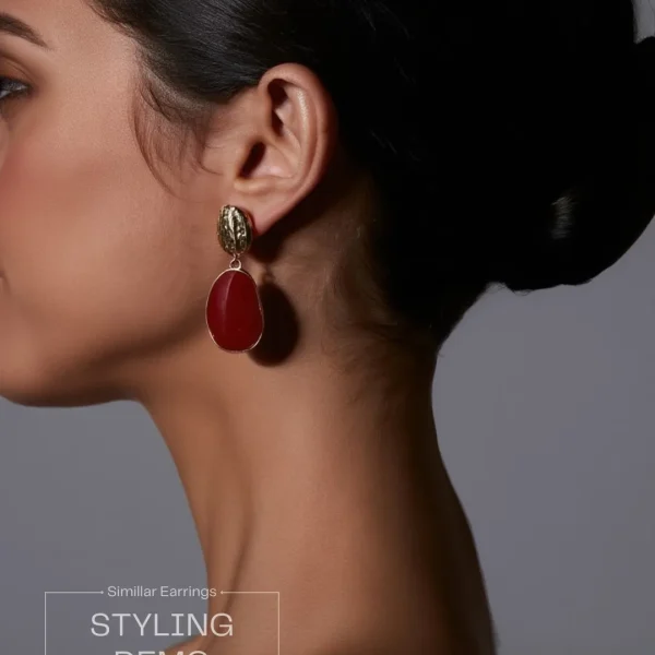 Trendy stud, hoop and drop earrings from Passionate Bangladesh, everyday and party jewelry in different shapes and colors for women and girls.