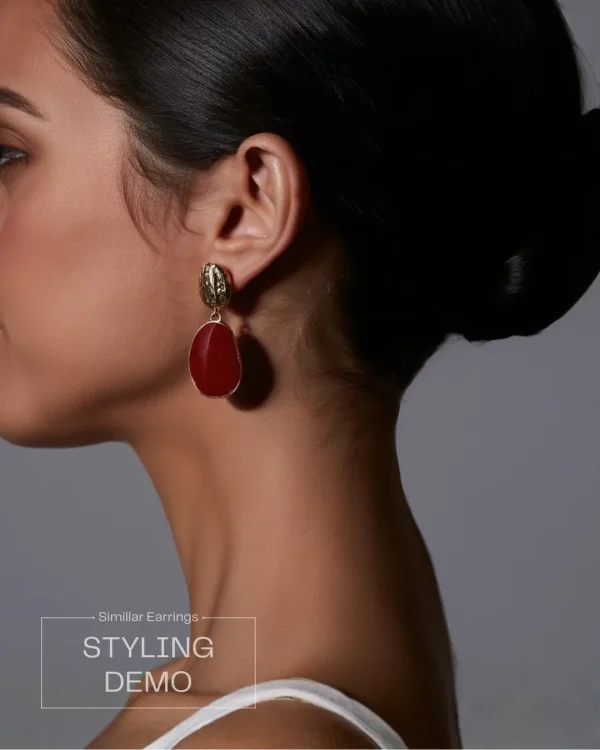Trendy stud, hoop and drop earrings from Passionate Bangladesh, everyday and party jewelry in different shapes and colors for women and girls.