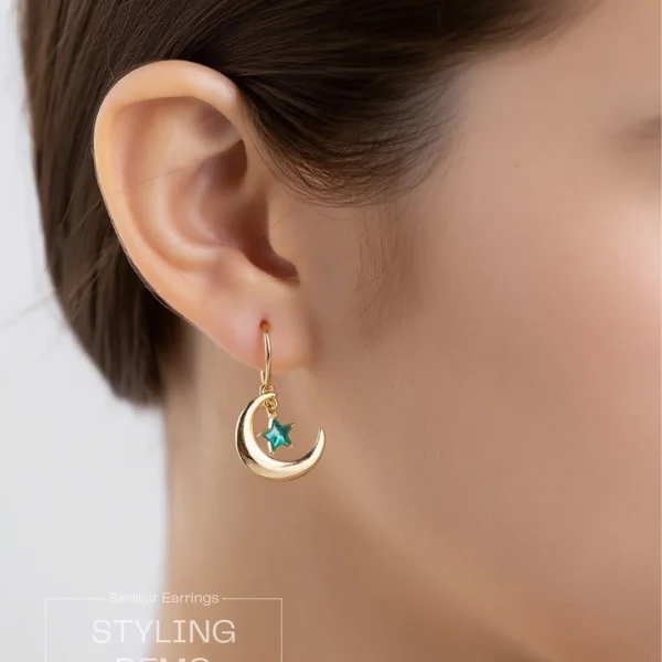 Trendy stud, hoop and drop earrings from Passionate Bangladesh, everyday and party jewelry in different shapes and colors for women and girls.