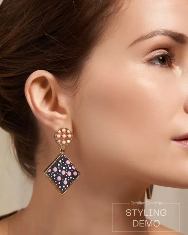 Trendy stud, hoop and drop earrings from Passionate Bangladesh, everyday and party jewelry in different shapes and colors for women and girls.