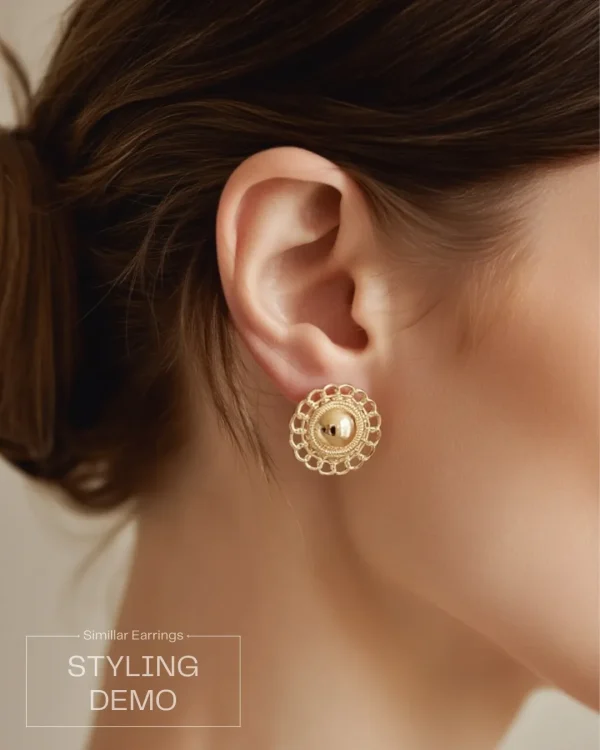 Trendy stud, hoop and drop earrings from Passionate Bangladesh, everyday and party jewelry in different shapes and colors for women and girls.