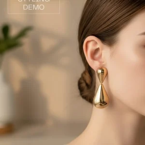 Trendy stud, hoop and drop earrings from Passionate Bangladesh, everyday and party jewelry in different shapes and colors for women and girls.