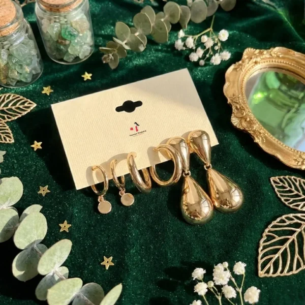 Trendy stud, hoop and drop earrings from Passionate Bangladesh, everyday and party jewelry in different shapes and colors for women and girls.