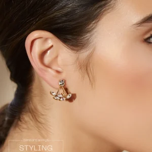 Trendy stud, hoop and drop earrings from Passionate Bangladesh, everyday and party jewelry in different shapes and colors for women and girls.