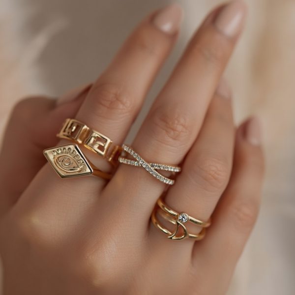 Budget‑friendly finger rings from Passionate Bangladesh with multiple stylish everyday options, charming silver and golden rings neatly designed for Passionate girls only.