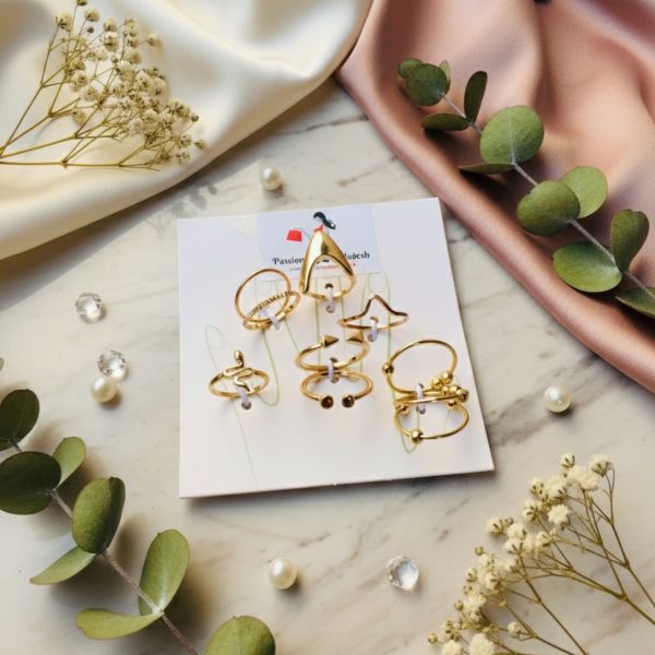 Budget‑friendly finger rings from Passionate Bangladesh with multiple stylish everyday options, charming silver and golden rings neatly designed for Passionate girls only.