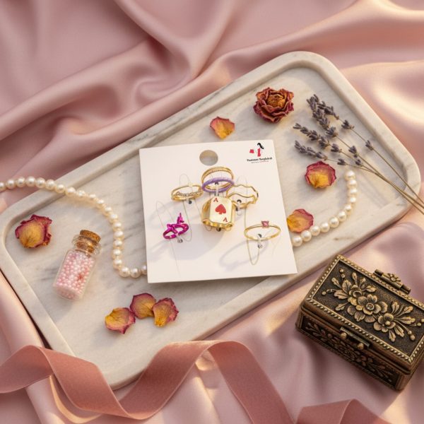 Budget‑friendly finger rings from Passionate Bangladesh with multiple stylish everyday options, charming silver and golden rings neatly designed for Passionate girls only.