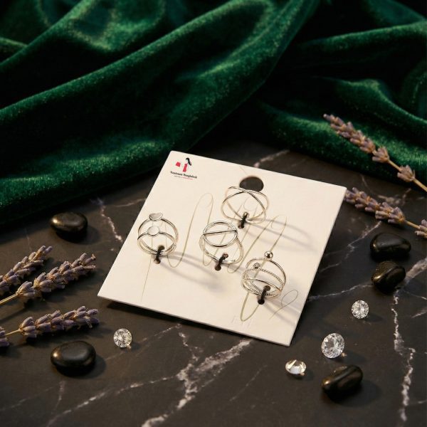 Budget‑friendly finger rings from Passionate Bangladesh with multiple stylish everyday options, charming silver and golden rings neatly designed for Passionate girls only.