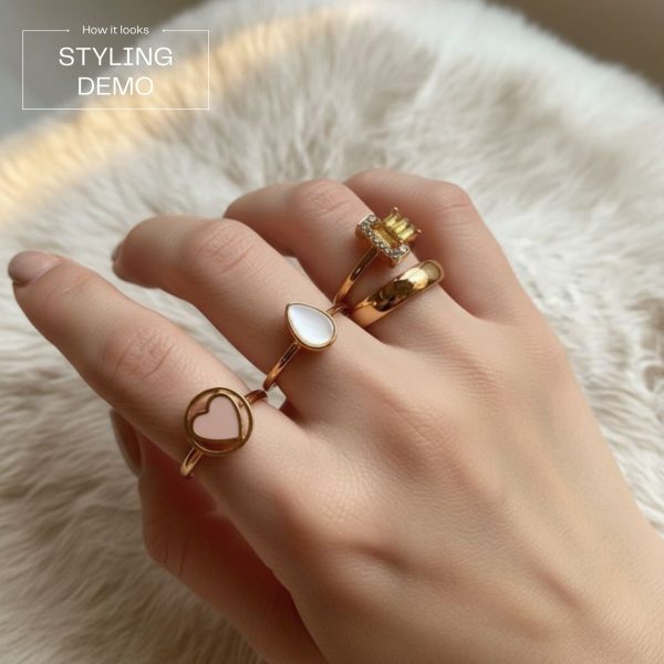 Budget‑friendly finger rings from Passionate Bangladesh with multiple stylish everyday options, charming silver and golden rings neatly designed for Passionate girls only.
