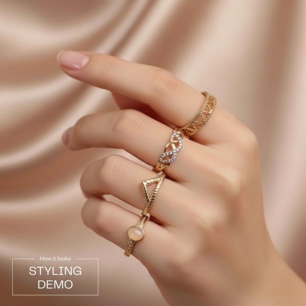 Budget‑friendly finger rings from Passionate Bangladesh with multiple stylish everyday options, charming silver and golden rings neatly designed for Passionate girls only.