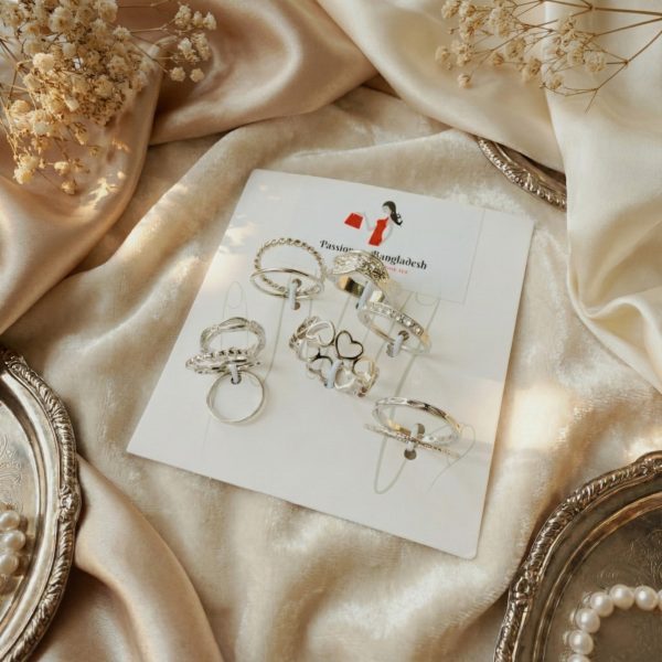 Budget‑friendly finger rings from Passionate Bangladesh with multiple stylish everyday options, charming silver and golden rings neatly designed for Passionate girls only.