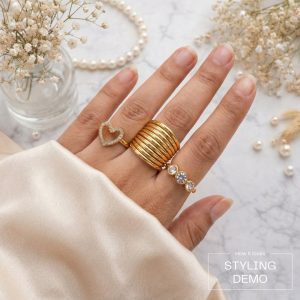 Budget‑friendly finger rings from Passionate Bangladesh with multiple stylish everyday options, charming silver and golden rings neatly designed for Passionate girls only.