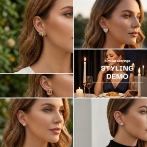 Budget‑friendly stud earring set from Passionate Bangladesh with multiple colorful everyday designs, attractive small studs neatly designed for Passionate girls only.