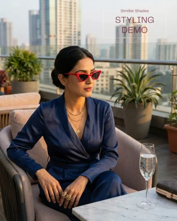 Fashion sunglasses for girls and women from Passionate Bangladesh, cute, colorful and oversized shades perfect for sunny days and photoshoots.