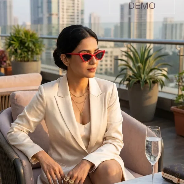 Fashion sunglasses for girls and women from Passionate Bangladesh, cute, colorful and oversized shades perfect for sunny days and photoshoots.