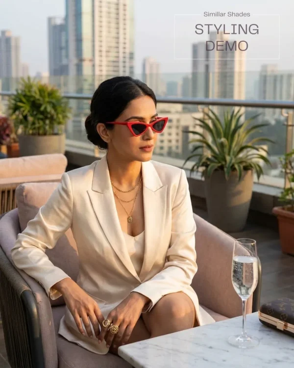 Fashion sunglasses for girls and women from Passionate Bangladesh, cute, colorful and oversized shades perfect for sunny days and photoshoots.