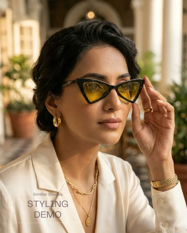 Fashion sunglasses for girls and women from Passionate Bangladesh, cute, colorful and oversized shades perfect for sunny days and photoshoots.