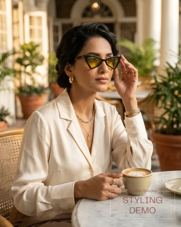 Fashion sunglasses for girls and women from Passionate Bangladesh, cute, colorful and oversized shades perfect for sunny days and photoshoots.