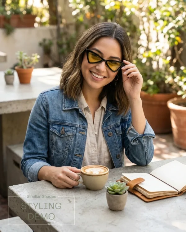 Fashion sunglasses for girls and women from Passionate Bangladesh, cute, colorful and oversized shades perfect for sunny days and photoshoots.