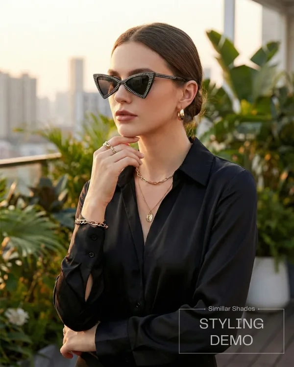 Fashion sunglasses for girls and women from Passionate Bangladesh, cute, colorful and oversized shades perfect for sunny days and photoshoots.