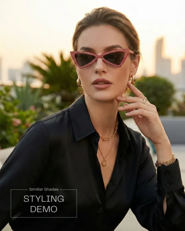 Fashion sunglasses for girls and women from Passionate Bangladesh, cute, colorful and oversized shades perfect for sunny days and photoshoots.